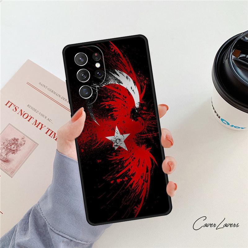 Национальный флаг Турции Турецкий флаг чехол для телефона Для Samsung Galaxy S24 S25 S23 S22 Ultra Note 10 20 Plus S20 S21 FE Чехол