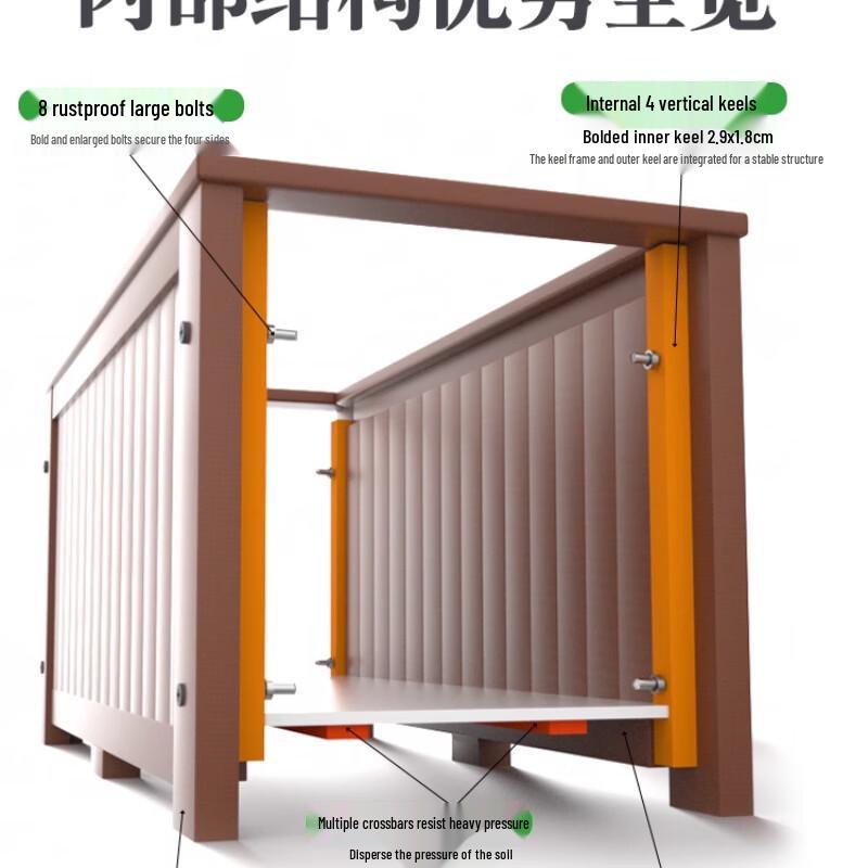 Modular Anti-Corrosion Wood Planter Set