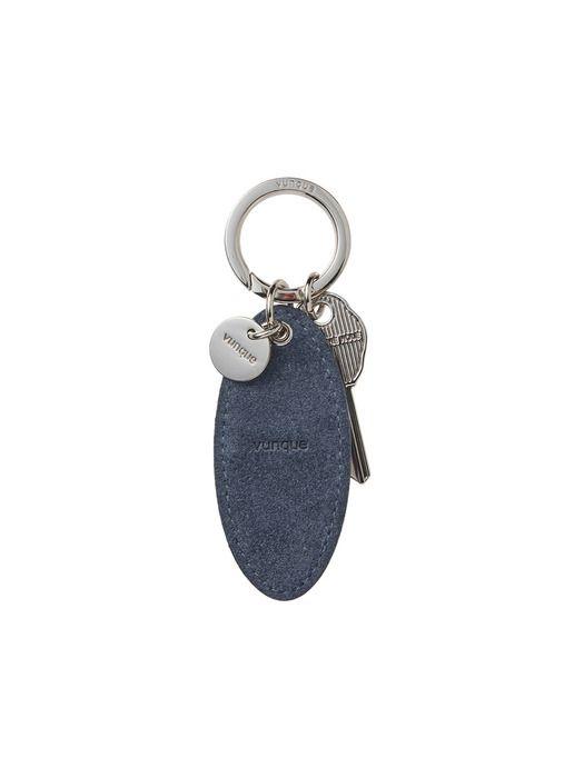 vunque Suede Round Key Charm (Suede Round Key Charm) Goth Navy