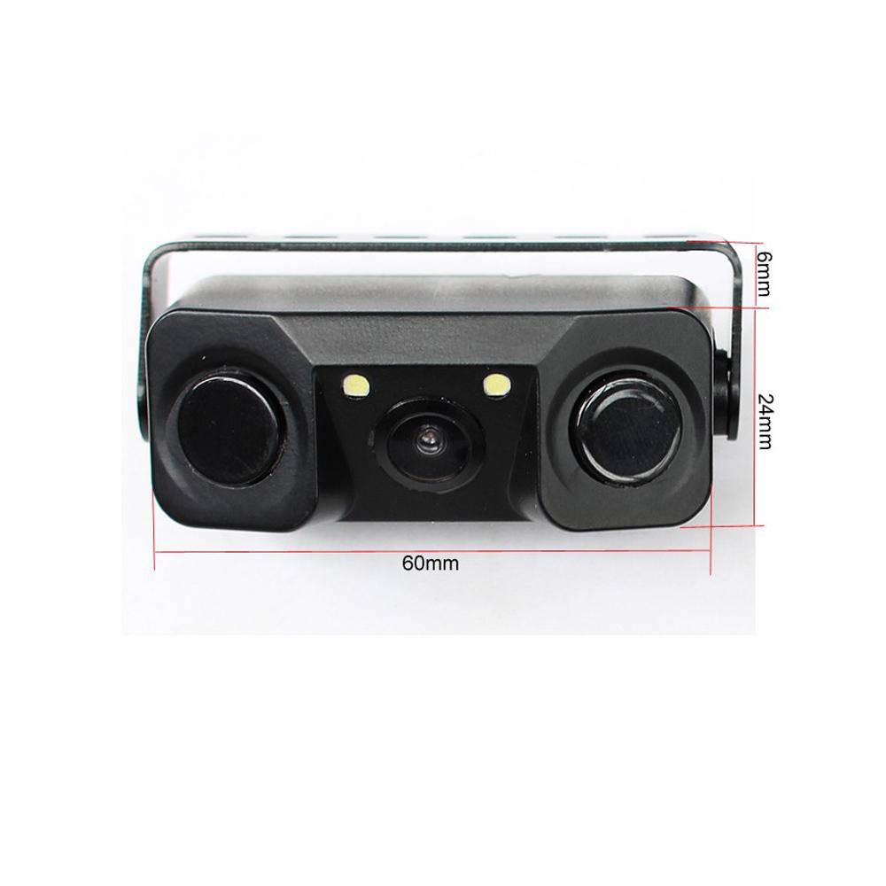 3 в 1 реверсивный HD-изображение заднего вида Автомобильная камера 1080p радар-детектор