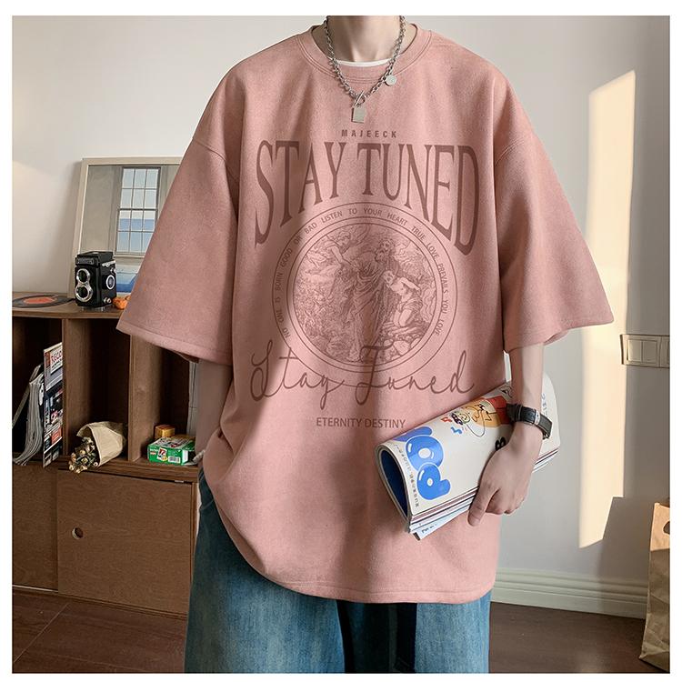 Летняя мужская футболка с коротким рукавом и принтом в виде граффити на английском языке, модная хлопковая футболка, модный брендовый топ