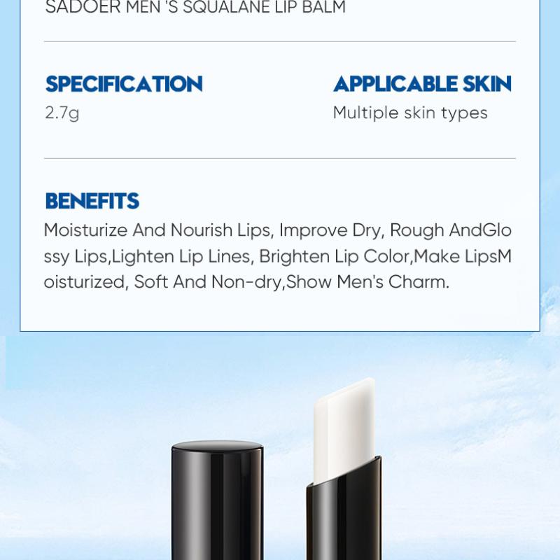 Мужская помада с вазелином SADOER Dogfish Fall Winter улучшает состояние сухой помады