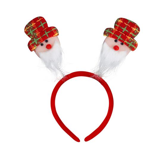 Рождественская повязка на голову для взрослых и детей, праздничный аксессуар для волос, повязка на голову с Санта-Клаусом и снеговиком для всех возрастов, для рождественских вечеринок и маскарада