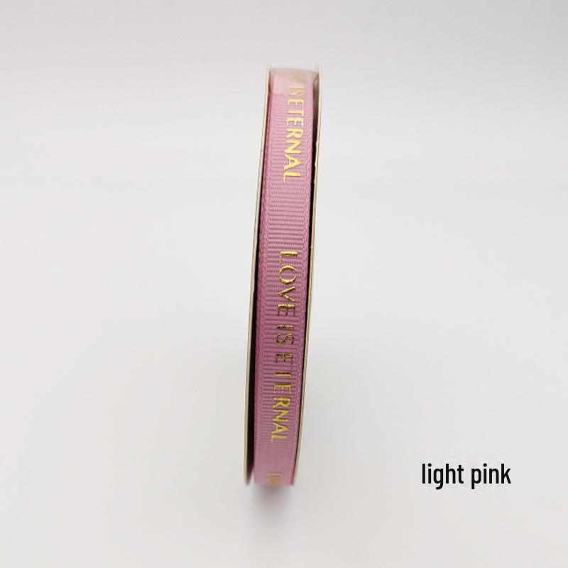 1 см качественная термофиксированная лента для горячего тиснения с нитками для упаковки цветов с надписью