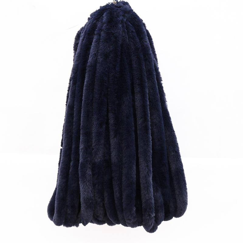 1 м искусственный мех, имитация меха кролика выдры, полоски из кроличьего меха, Рождественский костюм, планка, манжеты, аксессуары, плюшевые полоски