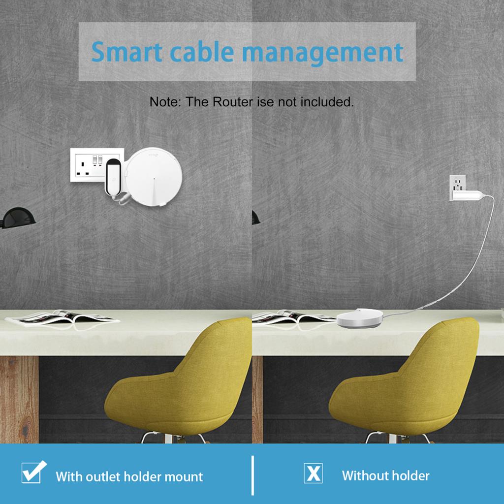 Настенное крепление для всей домашней Mesh-системы Wi-Fi TP-Link Deco M5. Прочный кронштейн-держатель. Экономия места.