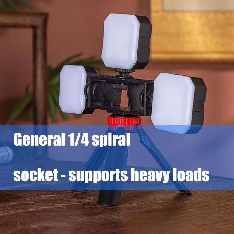 Мини-штатив для настольной съемки, ручной кронштейн-держатель, гибкая шаровая головка, крепление с винтом 1/4 дюйма для селфи