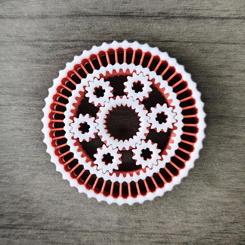 3D-печатная межзвездная шестерня Fidget Roller Wheel Spin Игрушка для снятия стресса Вращающаяся шестерня Игрушка-декомпрессор для детей Взрослых Работников