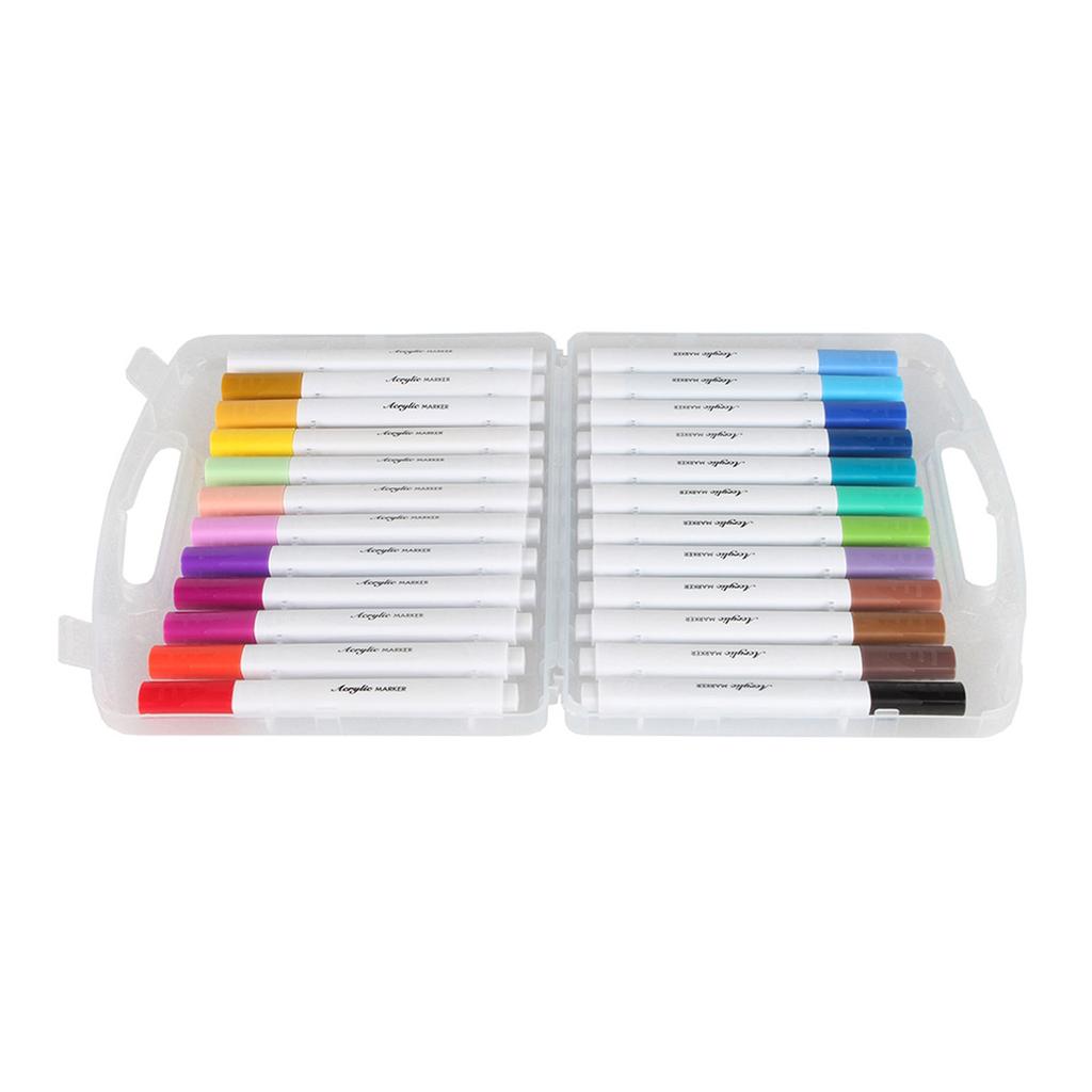 24-цветный акриловый маркер, художественная кисть, маркер-ручка для 3D-печатных моделей, раскрашивающая ручка на водной основе