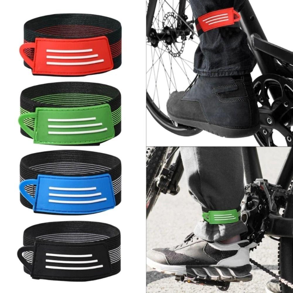 Secure Bicycle Trouser Clip Adjustable Bike Ankle Leg Riding Puttee Jogging