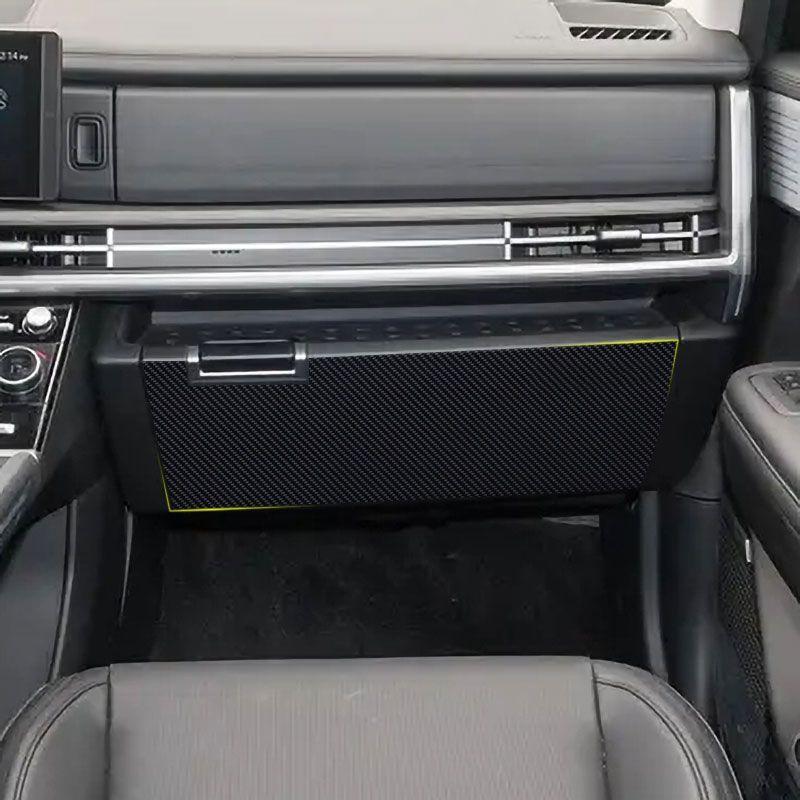 Для Hyundai Santa Fe Накладка на дверь автомобиля от пинков Кожаная защита салона Накладки на перчаточный ящик от грязи Автоаксессуары