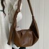 Retro Soft Skin Pleated Dumpling Bag Laid-back Style Casual and Versatile Commuter Single-shoulder Crossbody Bag