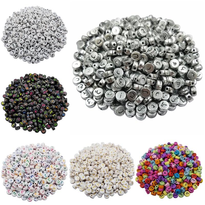 Материал ручной работы, изготовление ювелирных изделий для ожерелья, браслета, бусины, подвески для самостоятельного изготовления, акриловые аксессуары для украшений, разноцветные бусины 100 шт., 7 мм