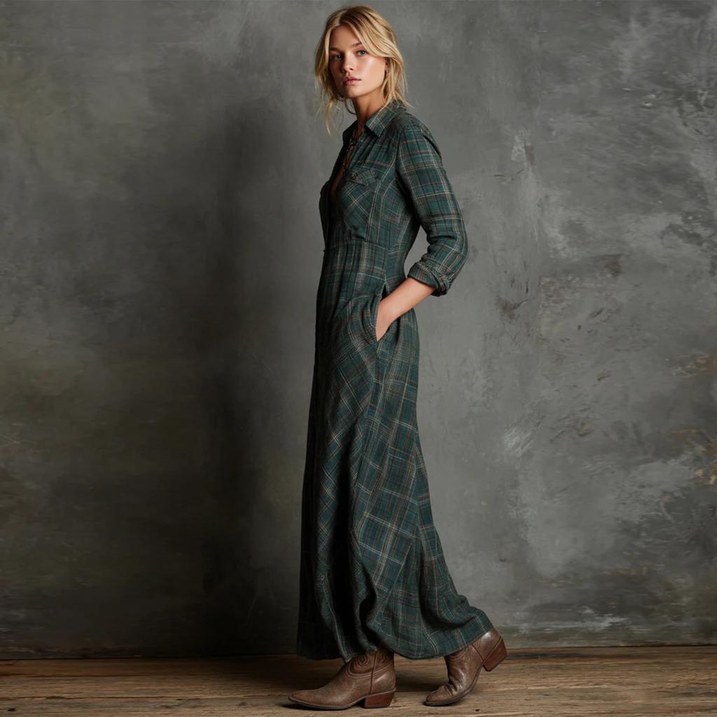 Women's Fashionable Long-sleeved Elegant Dress