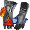 Waterproof Heat Resistant Gloves Oil Resistant Grill Gloves Easy To Clean Oven Mitts  Cooking