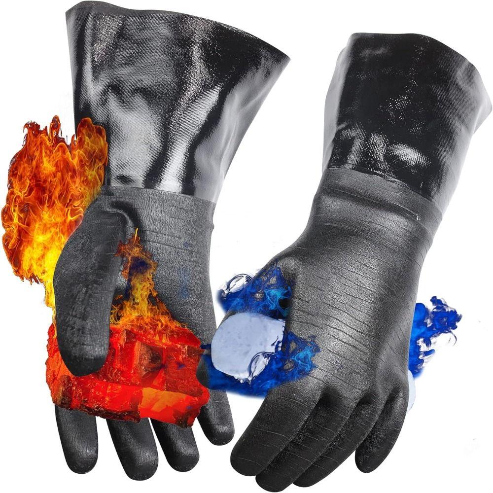 Waterproof Heat Resistant Gloves Oil Resistant Grill Gloves Easy To Clean Oven Mitts Cooking