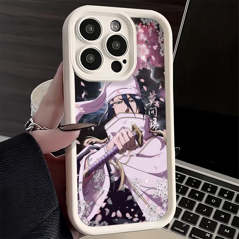 Чехол для телефона iPhone 17 Air 16E 15 16 Pro Max Bleach Кучики Бьякуя Чехол 14 Plus 13 12 Mini Мягкий Силиконовый Fundas