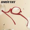 Magnifying Rotating Makeup Reading Glasses Women Flip Down Lenses Cosmetic Eyeglasses Folding Eye Make Up Eyewear