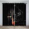 Музыкальная сцена, полка для электрогитары, барабанный инструмент, дизайн, солнцезащитные шторы для гостиной, спальни, украшение для дома, тонкие шторы