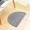 Сплошной цвет водопоглощения полукруглый коврик для ванной комнаты дверь пол ковер подушка