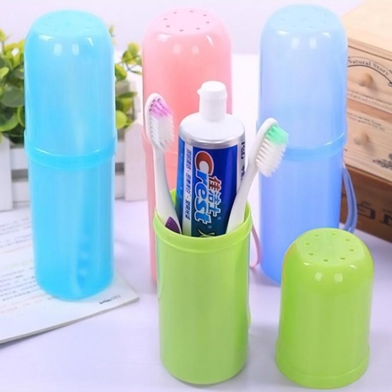 1 шт. Практичный органайзер для путешествий, кемпинга, ванной, держатель для зубной щетки и зубной пасты, чехол-защита, коробка