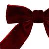 10/20Pcs Christmas Velvet Bows Small Wreath Bow Decoration Handmade DIY Crafts Wine Red Bows Xmas