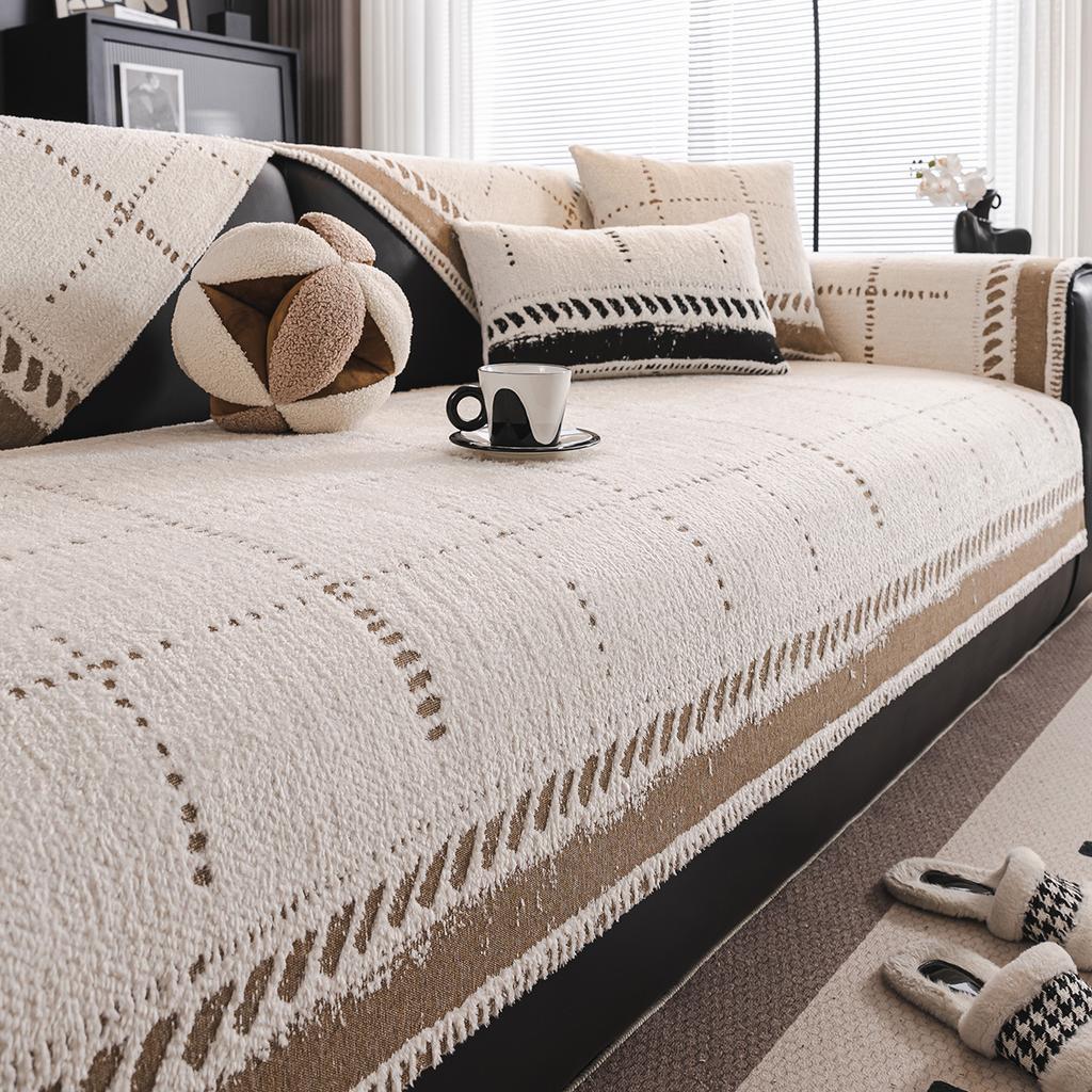 New Sofa Cushion Universal Non-Slip In All Seasons French High-End Seat Cushion Simple Sofa Cover Cloth Towel