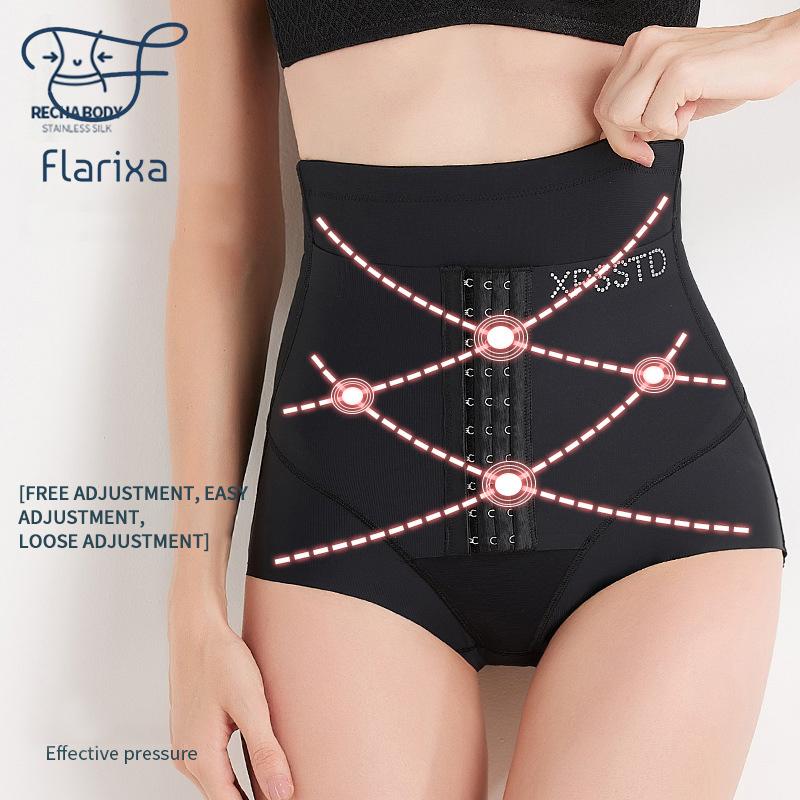 Flarixa Утягивающие трусики с высокой талией, женские трусики с плоским животом, корректирующие талию с пряжкой, утягивающие трусы для живота и бедер
