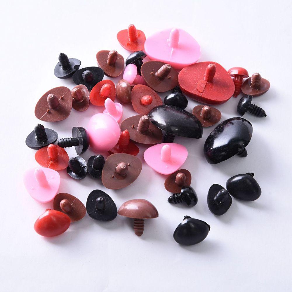 100 шт. Пуговицы для поделок в виде медведя, игрушки, аксессуары для кукол, детали безопасности, носы для кукол, треугольный нос