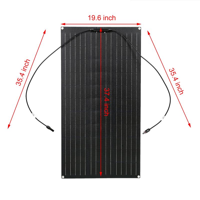 600 Вт 300 Вт Гибкий комплект солнечных панелей 18 В Монокристаллические солнечные элементы Уличное зарядное устройство для кемпинга Яхты Автодома Автофургона Автомобиля Лодки