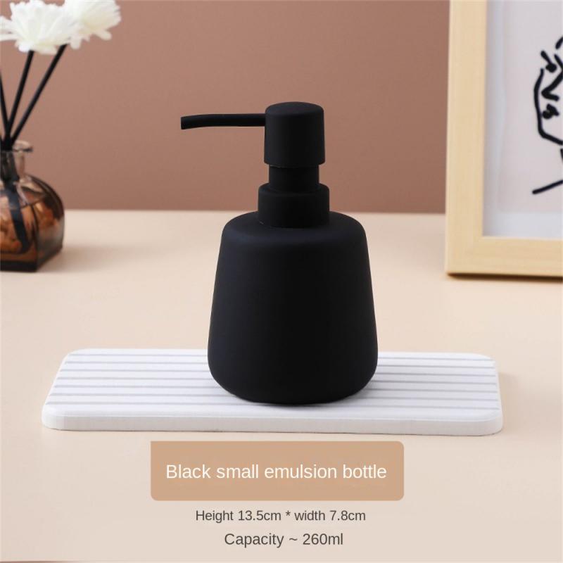 Керамическая бутылка для мытья рук, шампуня, однотонный флакон для мытья тела, дозатор для лосьона, домашний переносной дозатор мыла, аксессуары для ванной комнаты