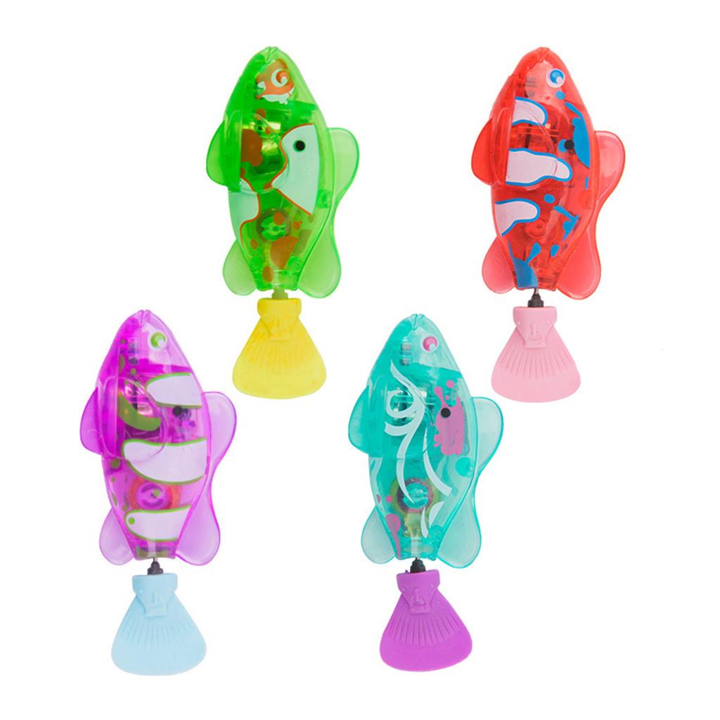 4 шт. Интерактивная Электрическая Плавающая Рыбка Игрушка для Кошек Автоматический Датчик Движения Безопасная для Домашних Кошек Упражнения Развлечения