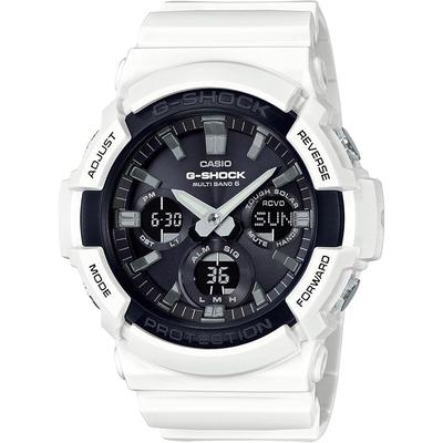 Мужские часы Casio G-Shock GAW-100B-7AJF с солнечной батареей и радиосинхронизацией Белые