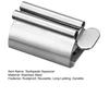 Stainless Steel Toothpaste Squeezer Compact Design Reusable Multifunctional Metal Toothpaste Tube Wringer Seat Holder Stand