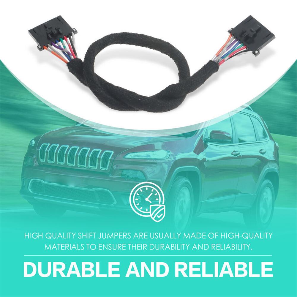 Серебристая накладка селектора с комплектом жгута проводов подходит для 2014-2018 Jeep Cherokee 5YD27XSAAA