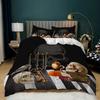 Lizard Print Three-Piece Fashion Kit Quilt Cover Bedding Factory Direct Sales