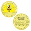 American Animation Sponge Gold Plated Color Commemorative Coin Animation Commemorative Medal Collection Gift