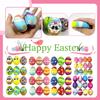 12 шт. пасхальных яиц, пасхальные яйца декомпрессионные игрушки пасхальные украшения для мальчиков и девочек пасхальная корзина наполнитель для вечеринок подарки пасхальные яйца охота