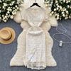 Summer Small Size Women Embroidery Flower Sequined Slim Bodycon Student Princess Party Dresses For Graduation