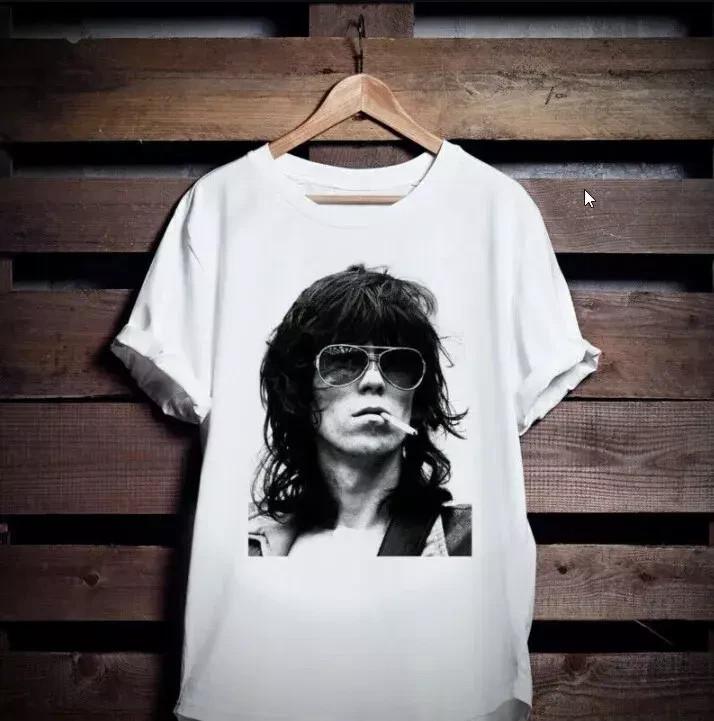 New Keith Richards T-shirt Rock N Roll T-Shirt Vintage Music T-Shirt