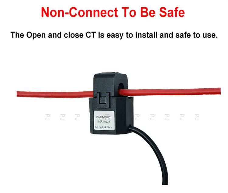 Умный счетчик Tuya Zigbee с трансформатором тока