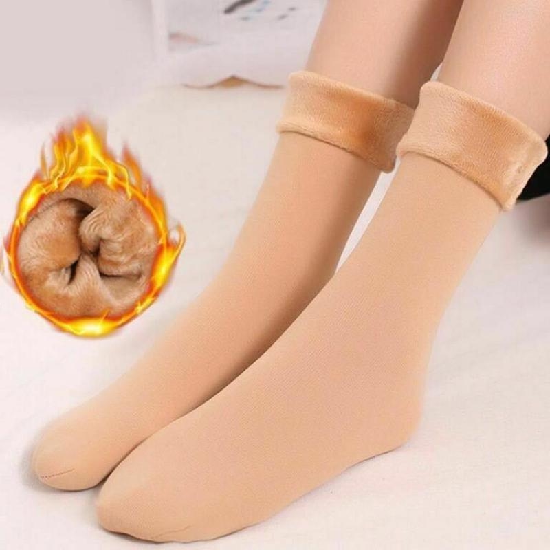 10PC/5PC/1PC Winter Women Socks Seamless Velvet Boots Floor Sleeping Socks Thicken Thermal Wool