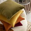 Velvet Luxury Soft Pillowcase, Large Backrest Cushion - Solid Color Sofa Pillow for Living Room