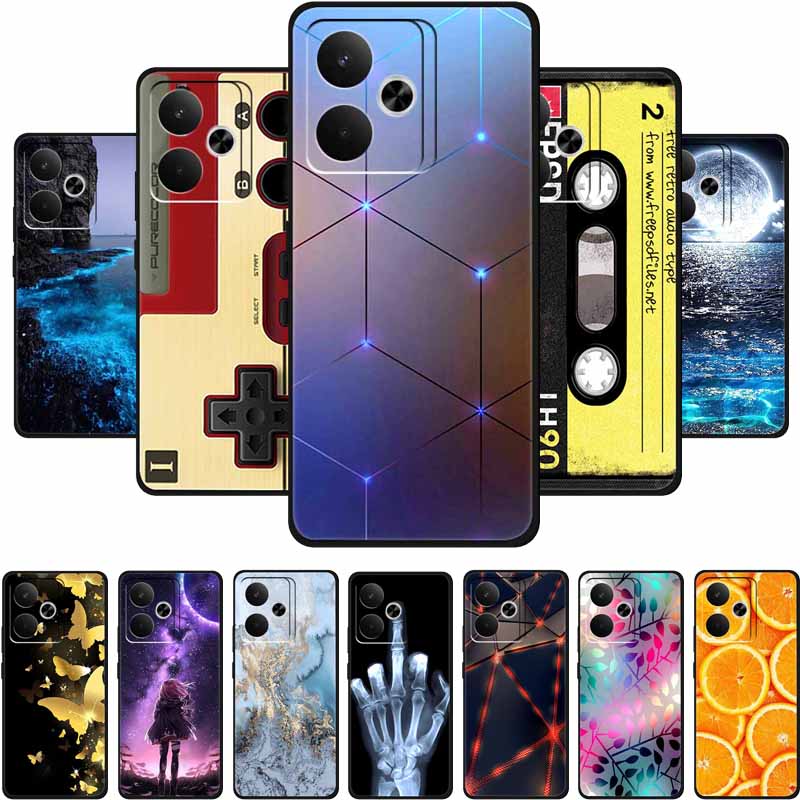 For Realme GT 7T Case 7 T Coque Popular Black Silicone Soft Back Cover Case For Realme GT 7 T Phone Case Cover RealmeGT 7T 7 T