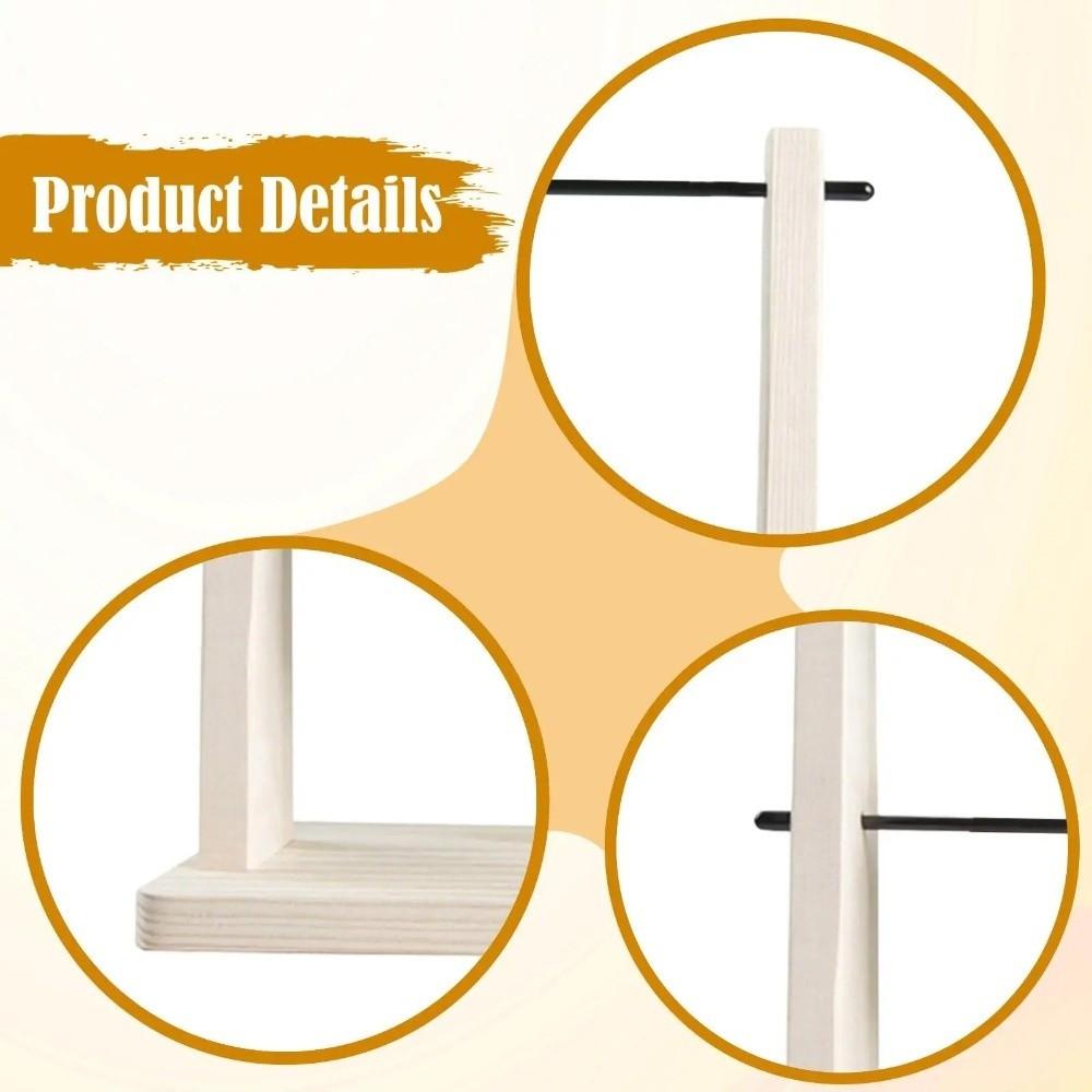 Solid Wood Wire Winding Rack Detachable Spindle Winder Wool Storage Rack  Craft Supplies