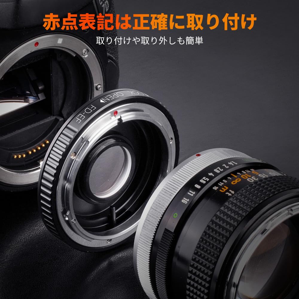 Адаптер крепления Concept Mount Canon FD Mount Lens EF Mount Conversion FD Lens Adapter для Canon EOS Camera Direct K&F FD-EOS - "Магазин производителя"