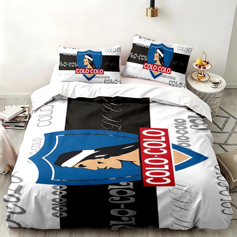Colo colo 3pc set Perfect for bedroom use Comfortable bedding set includes a duvet cover and two pillowcases Ideal birthday or Christmas gift