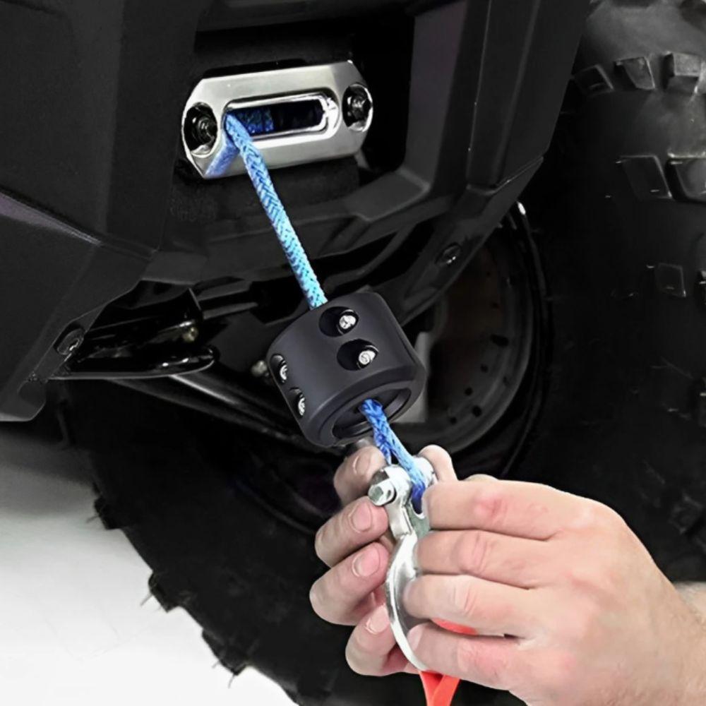 Rubber Material Rope Hook Black Color Heavy Duty Vehicle Accessory Waterproof ATV Use