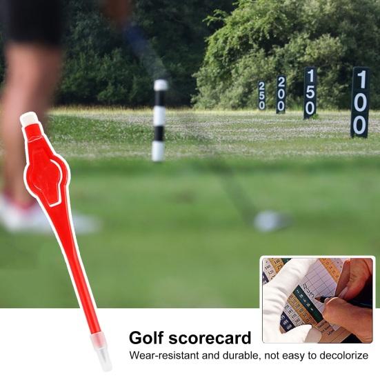 10 шт. Пластиковые ручки для подсчета очков в гольфе, износостойкие, яркого цвета, легкие, портативные, для гольфа
