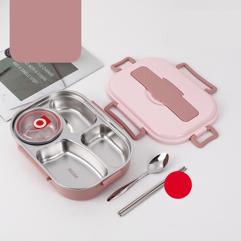 Food Storage Container Dinnerware Stainless Steel Lunch Box Portable Bento Box Food Storage Student